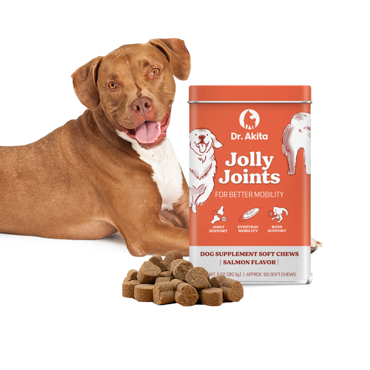 Jolly Joints - Dog Supplement Soft Chews For Healthy Bones & Joints